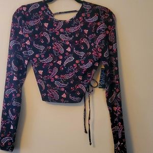Nwt Faded Rose crop top